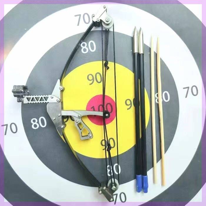 Alloy mini-complex bows + bamboo arrows + bobble arrows